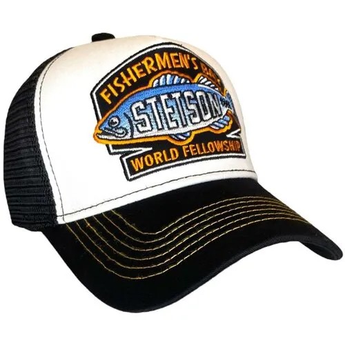 Бейсболка STETSON, размер 54/58, черный, белый