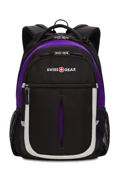 Рюкзак мужской Swissgear SA13852915 чёрный/фиолетовый/серебристый 22 л