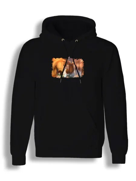 Худи унисекс СувенирShop Спирит/Душа прерий/Мультфильм 6 черное L