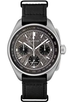Японские наручные  мужские часы Bulova 96A312. Коллекция Lunar Pilot Meteorite