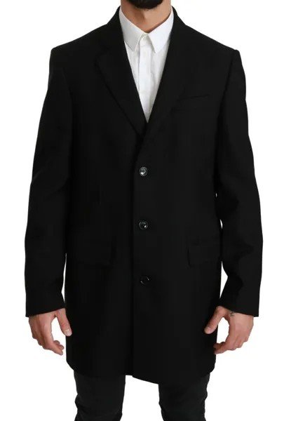 DOLCE - GABBANA Блейзер Черный Пиджак из 100% шерсти Пальто s. IT50/US40/L Рекомендуемая розничная цена 2300 долларов США