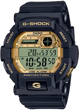 Японские наручные  мужские часы Casio GD-350GB-1. Коллекция G-Shock