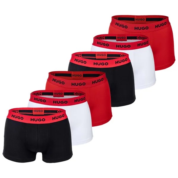 Боксеры HUGO Boxershort 6 шт, черный