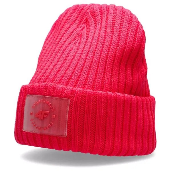 Шапка бини женская 4F WOMEN'S CAPS H4Z20-CAD004-64N красная, р. S