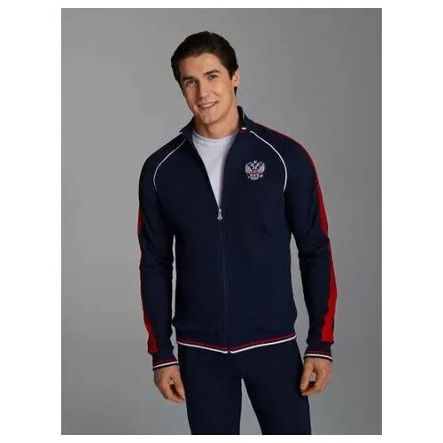 Костюм Red-n-Rock's, олимпийка и брюки, силуэт свободный, карманы, размер 46, синий