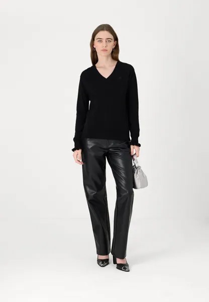 Свитер BACK STRING V NECK DKNY, черный