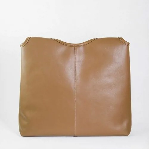Сумка  торба First Fabric, натуральная кожа, коричневый