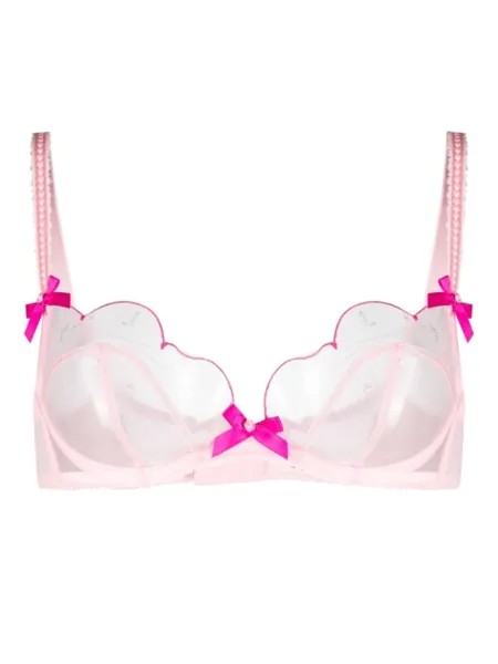 Agent Provocateur прозрачный бюстгальтер Lorna, розовый