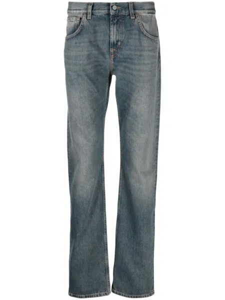 7 For All Mankind прямые джинсы средней посадки, синий