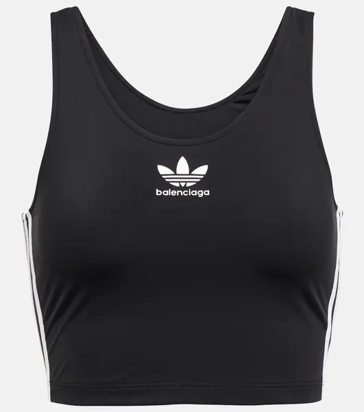 Лиф бикини из коллаборации с Adidas BALENCIAGA, черный