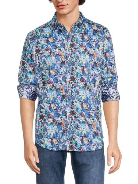 Спортивная рубашка с цветочным принтом Fleming Robert Graham, цвет Multi