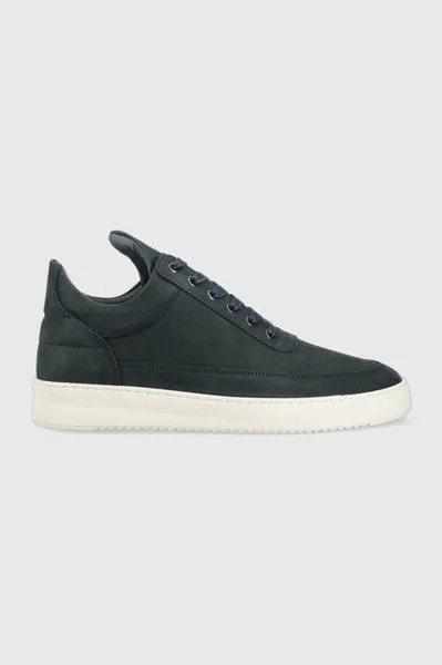 Кроссовки Low Top Ripple из нубука Filling Pieces, темно-синий