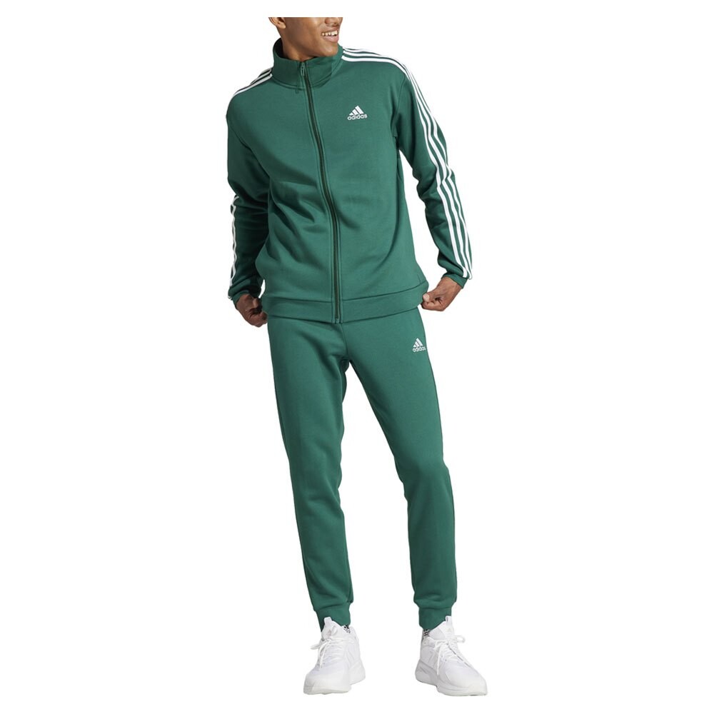 Спортивный костюм adidas Basic Fleece 3 Stripes, зеленый