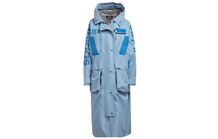 Коллекция Blue Version Тренчкот женский синий Adidas Originals