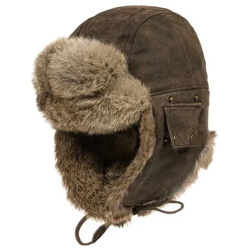 Шапка ушанка STETSON 9217101 BOMBER PIGSKIN RABBIT, размер 57