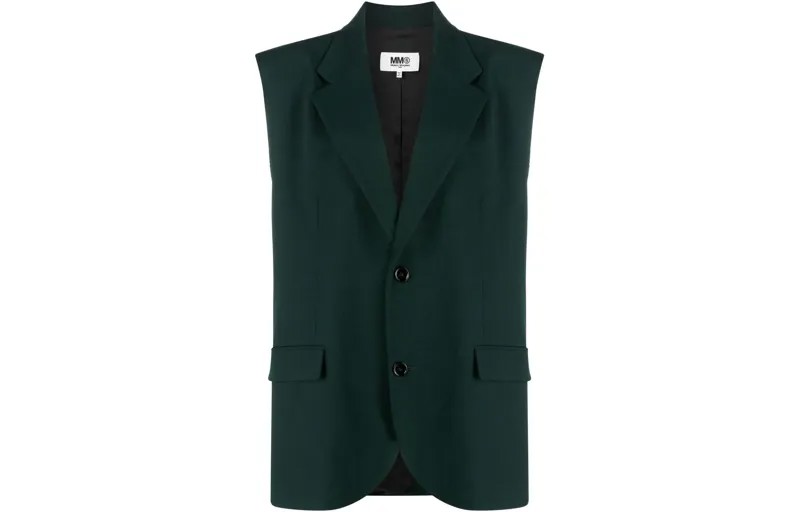 Жилет женский зеленый Mm6 Maison Margiela