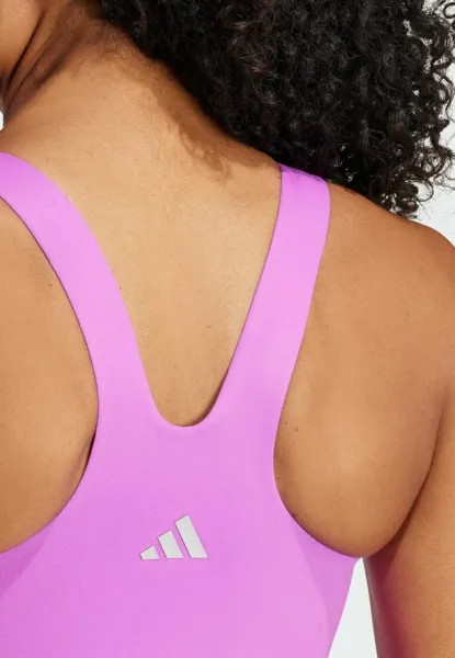 Спортивный бюстгальтер средней поддержки All Me Line Tank adidas Performance, фиолетовый