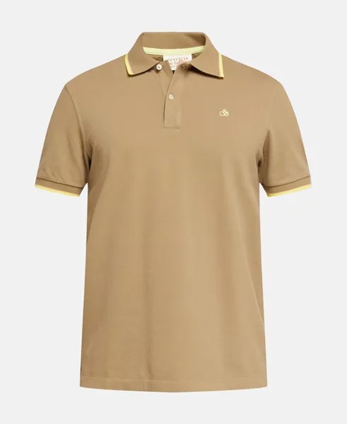 Рубашка-поло из пике Scotch & Soda, серо-коричневый