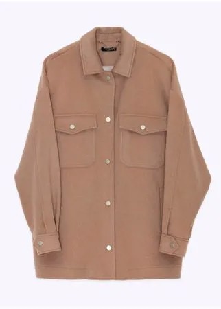 Куртка-рубашка из 100% шерсти EMKA R075/affair Коричневый 50