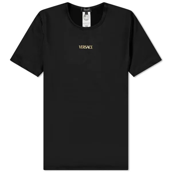 Спортивная футболка с логотипом Versace, черный