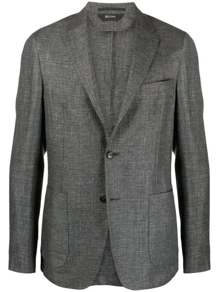 Z Zegna однобортный пиджак строгого кроя