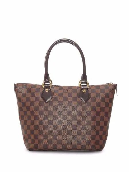 Louis Vuitton сумка-тоут Damier Ebène Saleya PM pre-owned