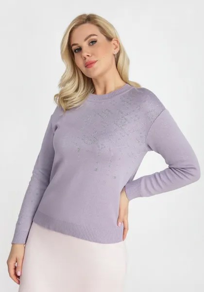 Джемпер женский Vivawool 306659 фиолетовый 52 RU