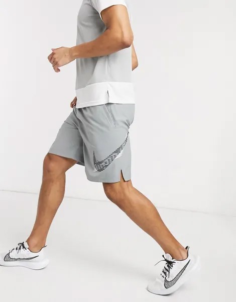 Серые шорты Nike Training Flex-Серый