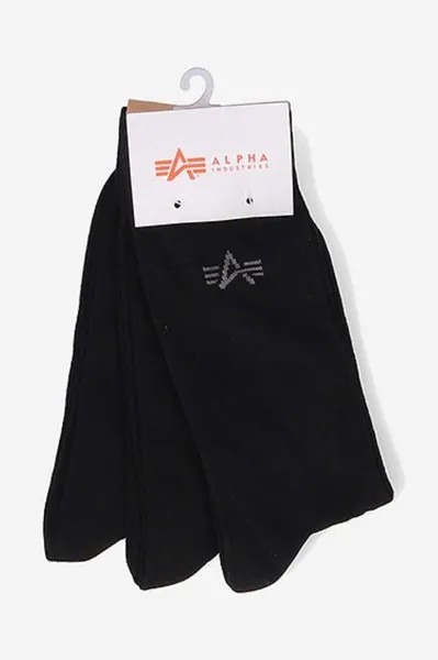 Базовые носки Alpha Industries, черный