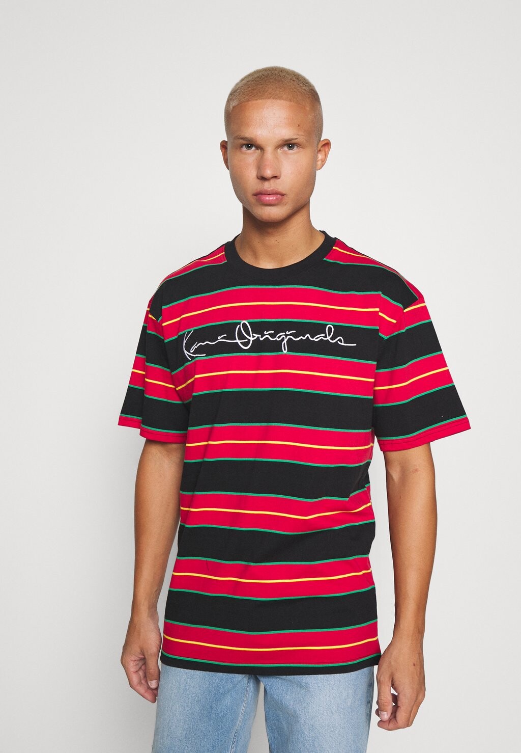 Футболка с принтом ORIGINALS STRIPE TEE  UNISEX Karl Kani, красный
