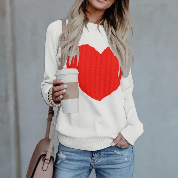 Осенняя Эстетическая блузка с надписью Love, свободные винтажные пуловеры, свитер, сетчатая ткань, корейская мода, одежда 2021