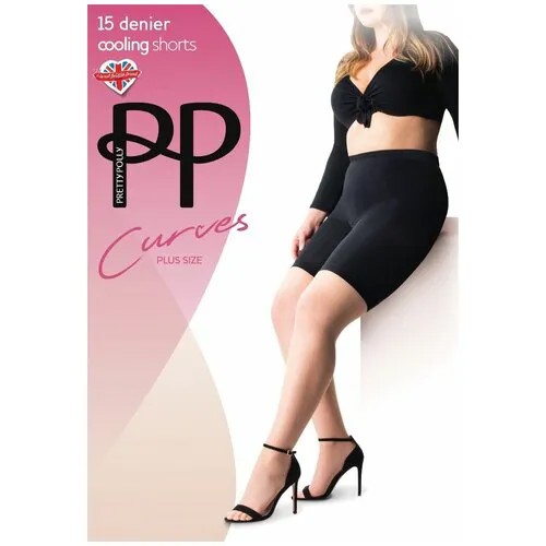 Шорты  Pretty Polly, средняя коррекция, размер XXL, черный