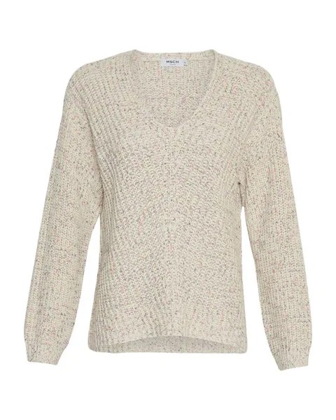 Вязаный свитер mschdealyn Moss Copenhagen, белый