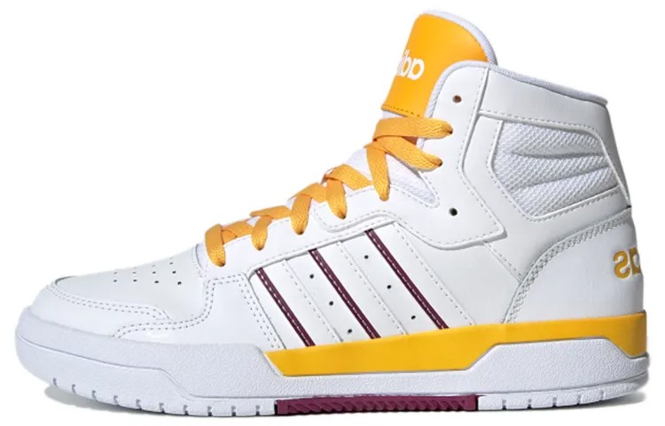 Женские туфли для скейтбординга Adidas Neo Entrap Mid, белый/желтый