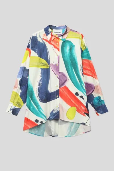 Рубашка женская Silvian Heach GPP23416CA разноцветная 42 IT