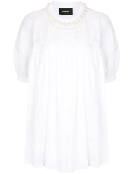 Simone Rocha блузка с искусственный жемчугом