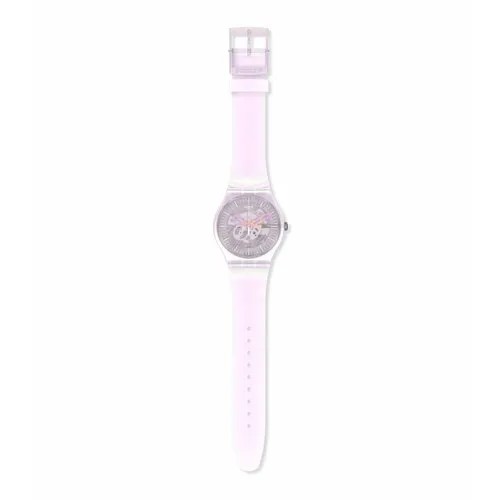 Наручные часы swatch Наручные часы SWATCH PINK MIST женские, кварцевые, розовый