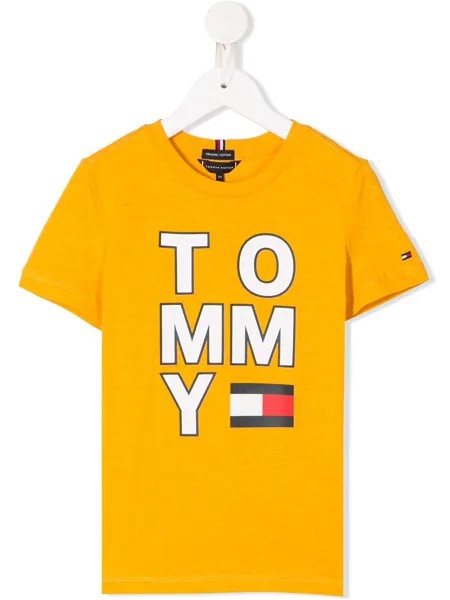 Tommy Hilfiger Junior футболка с круглым вырезом и логотипом