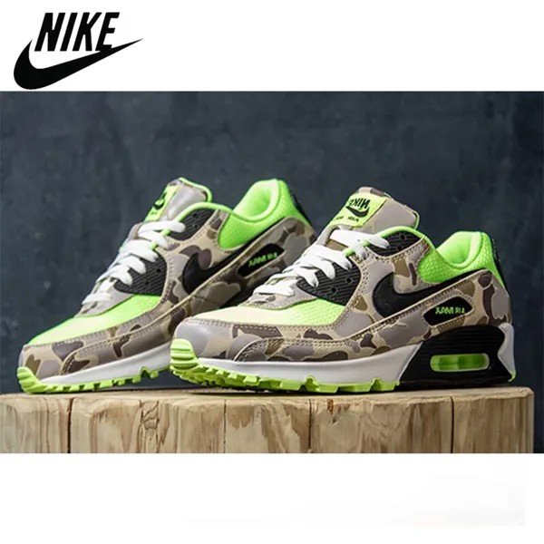 Удобные спортивные кроссовки для улицы NIKE AIR MAX 90, мужские кроссовки, оригинальные камуфляжные кроссовки унисекс, мужская обувь Max90