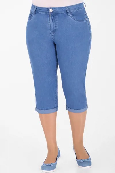 Бриджи женские AlmondShop М-12 J011.С1 синие 54 RU