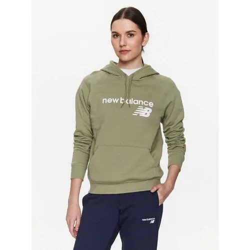 Худи New Balance, размер M [INT], зеленый
