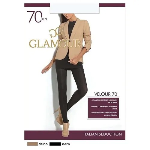 Колготки Glamour, 70 den, размер 5, черный