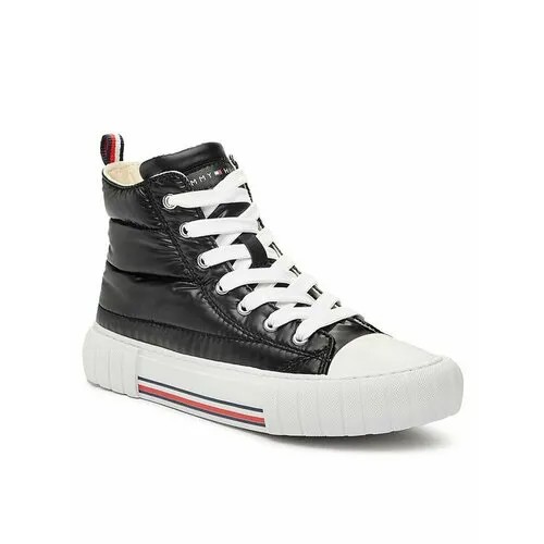 Кеды TOMMY HILFIGER, размер EU 37, черный