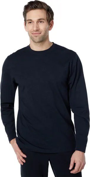 Беззаботная неусадочная футболка без кармана с длинным рукавом L.L.Bean, черный