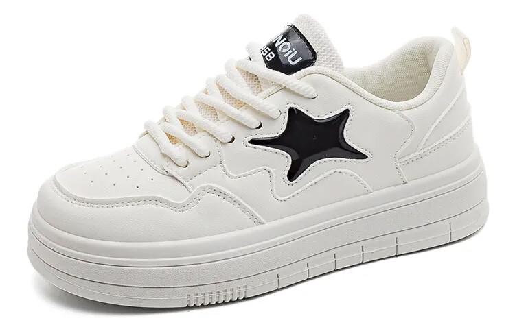 Кроссовки HUANQIU Skateboarding Shoes Women's Low-top White, белый