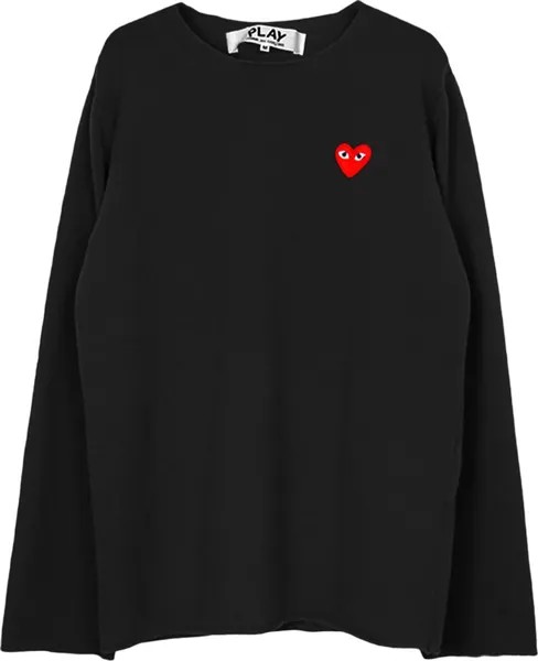 Свитер Comme des Garçons PLAY Red Heart Sweater 'Black', черный