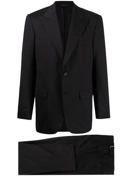 Brioni шерстяной пиджак, черный