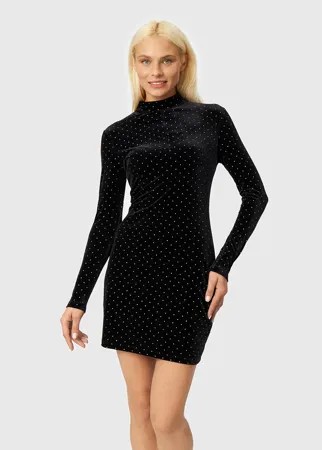 Коктейльное платье женское Modis M212W01006S642 черное XS