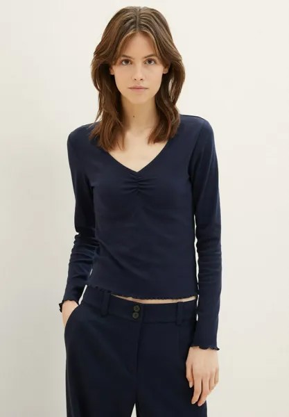 Рубашка с длинным рукавом TOM TAILOR DENIM, цвет sky captain blue