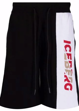 Iceberg спортивные шорты вязки интарсия с логотипом